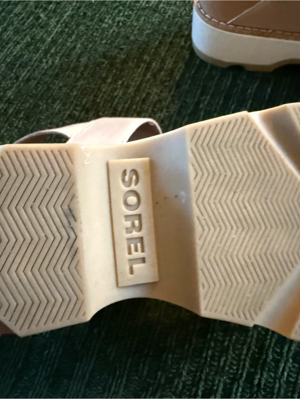 Sorel Beige Braided-Strap Platform Sandals - Picture 5 of 5